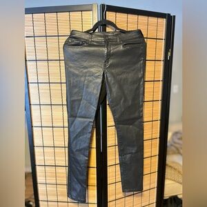 Faux Leather Skinny Pants (Banana Republic)